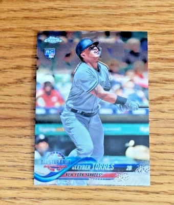 GLEYBER TORRES 2018 Topps Chrome Update Series #HMT80 All-Star Game Rookie RC - Image 1 of 2