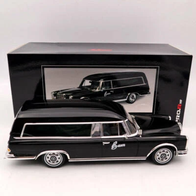 SCHUCO 1/18 Mercedes-Benz 600 HEARSE  FUNERAL Car 1965 CARRO FUNEBRE Black - Immagine 1 di 4