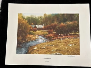 ERIC MICHAELS' - LE Print 40/500,- "AUTUMN IN ROCEIDA" Aquarell /JETZT SELTEN - Bild 1 von 7