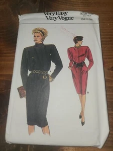 Vogue 9738 Very Easy Dress Pockets Sz 14-18 UC FF - Bild 1 von 3