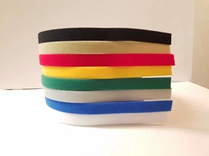 Velcro® One Wrap® Self Gripping Nylon Hook & Loop Strap 5/8" 11 Colors 2 Sizes - Picture 1 of 13