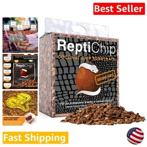 Organic Coco Husk Reptile Substrate - 72 Quart Compressed Block for Turtle Tanks - Picture 1 of 10