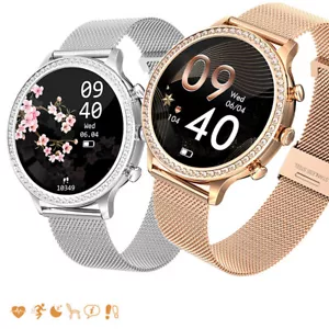 Women Smart Watch Pedometer Fitness Tracker Bluetooth Watch for iOS Android - Picture 1 of 16