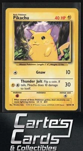 Pikachu Pokemon #058/102 Common - Picture 1 of 2