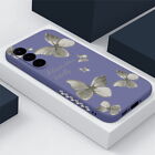 Phone Case For Samsung S23 S24 Ultra S22 S21 Fe A54 A25 Butterfly Silicone Cover