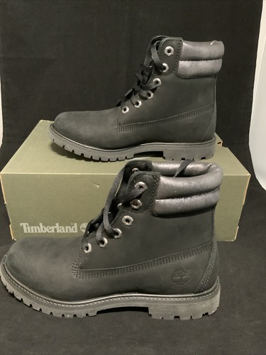 Stivali Timberland donna 6” doppio colletto neri taglia 8 5 NUOVI CON SCATOLA