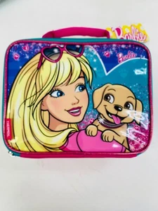 Barbie borsa porta pranzo termoisolata scuola ragazza rosa con cane - Foto 1 di 3
