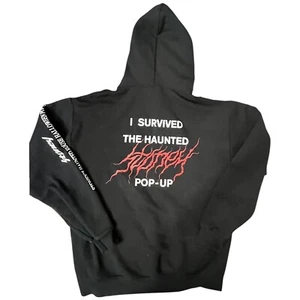 Post Malone Tour 2017 Stoney's Haunted House Halloween Pop-Up sudadera con capucha negra mediana - Imagen 1 de 10