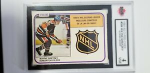 Wayne Gretzky 1981-82 OPC Scoring Leader Hockey Card KSA Graded 4!
