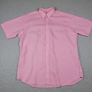 Ralph Lauren Leinenhemd Herren XLT Rosa Blumen Kurzarm Knopfleiste Erwachsene - Bild 1 von 9