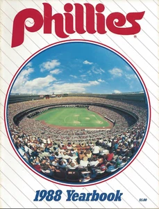 1988 Philadelphia Phillies offizielles Jahrbuch National League Fine - Bild 1 von 2
