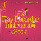 Let's Play Recorder Instruction Book 1 Beginner Hal Leonard Lessons