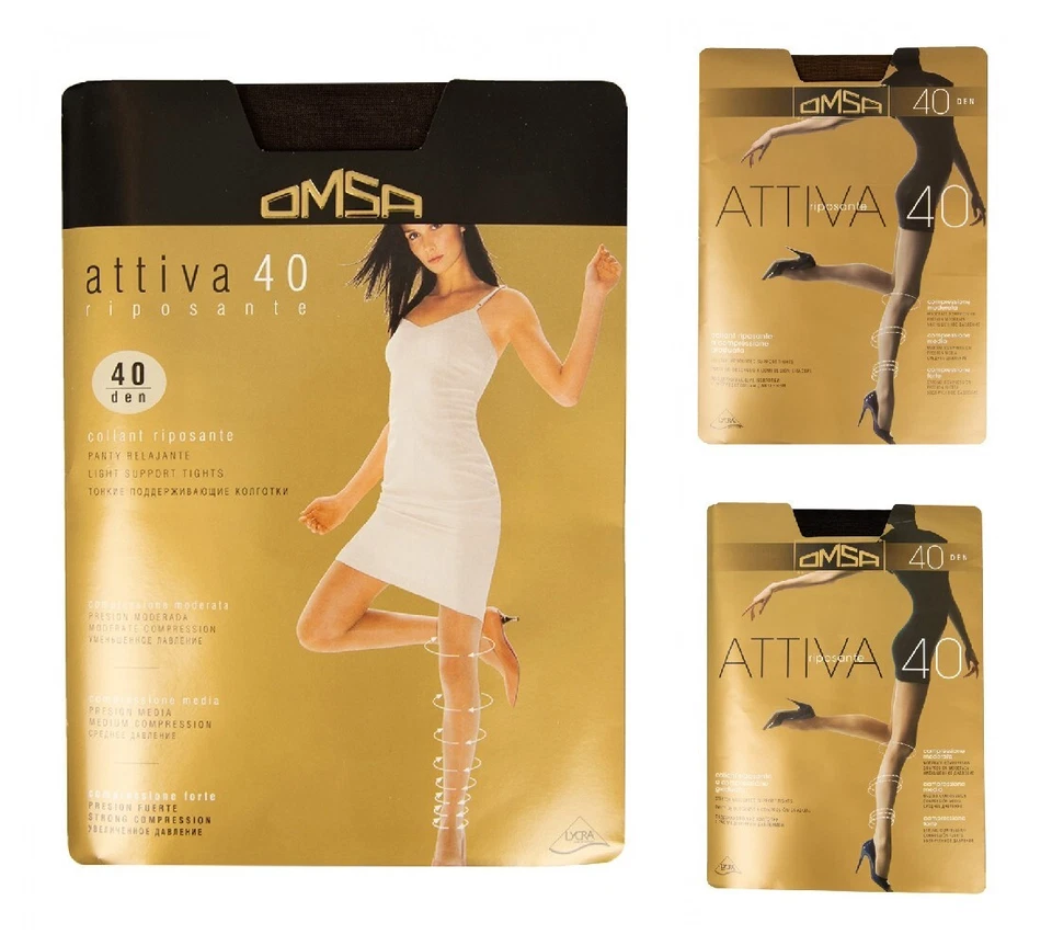 Entspannende OMSA-Damenstrumpfhose mit abgestufter Kompression mit verkürztem Ob - Bild 1 von 1