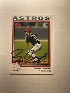 Houston Astros BROOKS CONRAD Signed Card