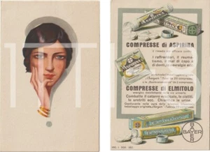 CALENDARIO CALENDARIETTO 1929 BAYER COMPRESSE ASPIRINA ED ELMITOLO - Imagen 1 de 1