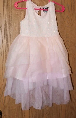 Rosa y Violeta - Maxi Vestido Bloques de Color - Rosa - Niñas Talla 2 Foto 1 de 2