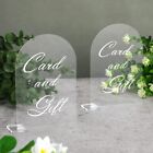 Blank Acrylic Clear Arched Numbered Seating Sign Wedding Party Table Sign