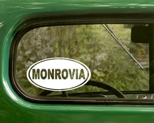 2 MONROVIA DECALs California Oval Sticker For Bumper Truck Car Window Laptop Rv - Bild 1 von 1