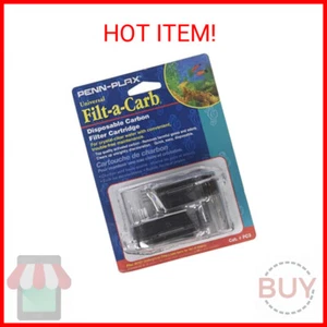 Penn-Plax Filt-a-Carb Replacement Media Cartridges (2 Pack) – Universal Fit for - Picture 1 of 2