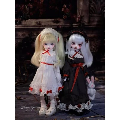 1/6 BJD SD Resin Ball Joint Doll Girl Angels & Demons Full Set Clothes Handmade