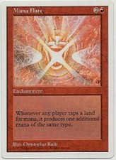 MTG Magic the Gathering English Mana Flare 1997 5th Edition LP