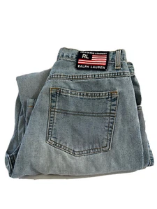 Ralph Lauren Vintage Y2K Polo Jean Company Mom Jeans High Waist  12x28 - Picture 1 of 11