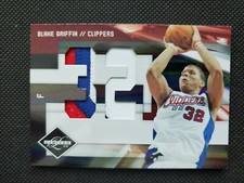2009-10 BLAKE GRIFFIN LIMITED ROOKIE RC FRESHMEN JUMBO NUMBERS PATCH INSERT #/10