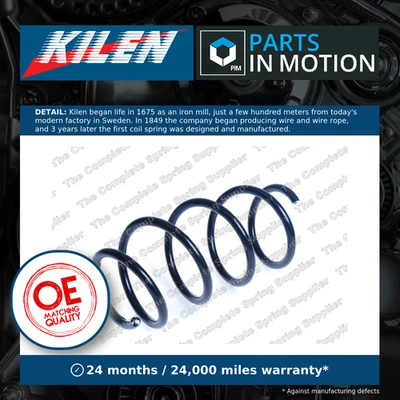 Coil Spring fits VAUXHALL CORSAVAN E 1.2 Front 2014 on B12XEL Suspension Kilen - Image 1 of 4