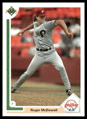 1991 Upper Deck #406 Roger McDowell Philadelphia Phillies Baseball Card - Image 1 of 2