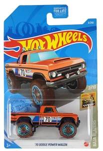 Hot Wheels 2021 Baja Blazers • '70 Dodge Power Wagon • Orange 1:64 Diecast Truck - Picture 1 of 2