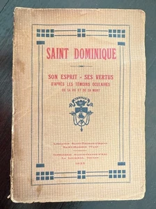 SAINT DOMINIQUE. Son esprit, ses vertus d'après les témoins oculaires de sa vie - Imagen 1 de 2