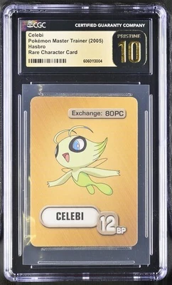 CGC 10 Pristine Celebi Hasbro Rare Character Card Pokemon Master Trainer - Image 1 of 2
