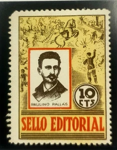 VIÑETA POLÍTICA REPUBLICANA. AFINET 957 *. 10 CTS PAULINO LATORRE - Foto 1 di 2