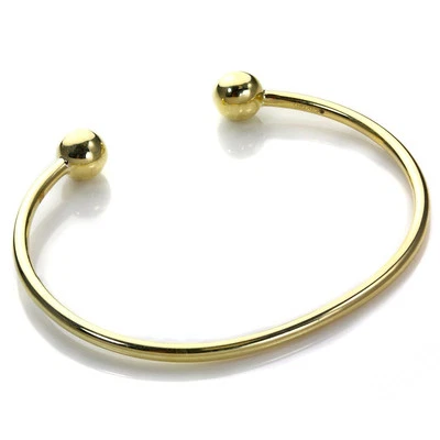 Bracelet Jonc Creux pour Bébé en Or Jaune 9 Carats - Photo 1/2