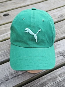 Gorra PUMA Strapback Verde Talla Única Ajustable Bordada Usada en Excelente Condición  - Imagen 1 de 7