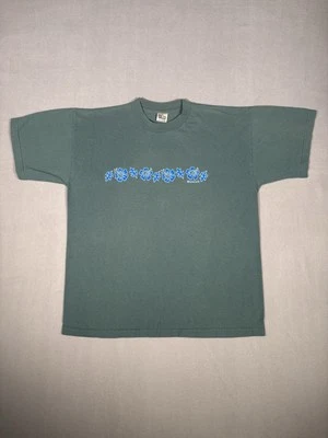 Camisa Hawaiana Vintage XL Verde Simple Fresca Flores Floral Océano Surf Chill Y2K Foto 1 de 4