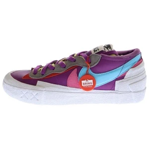 NIKE x Sacai Kaws BLAZER LOW DM7901-500 Sakai Cows Top Sneakers Purple US Used 8 - Picture 1 of 7