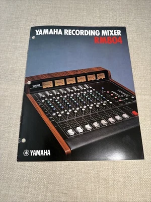 Folheto de vendas de mixer de gravação Yamaha RM804 - Imagem 1 de 4
