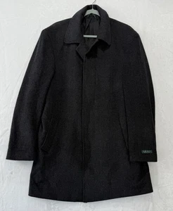 Lauren Ralph Lauren Herren dunkelgrau Wollmischung Knopfleiste Mantel Jacke 42 L - Bild 1 von 12