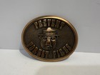 Vintage Smokey Bear Prevent Forest Fires Belt Buckle 1987 Bronze Wyoming