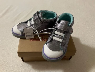 NWT See Kai Run Basics Toddler Girl High Top Sneakers - Size 9 - Image 1 of 4