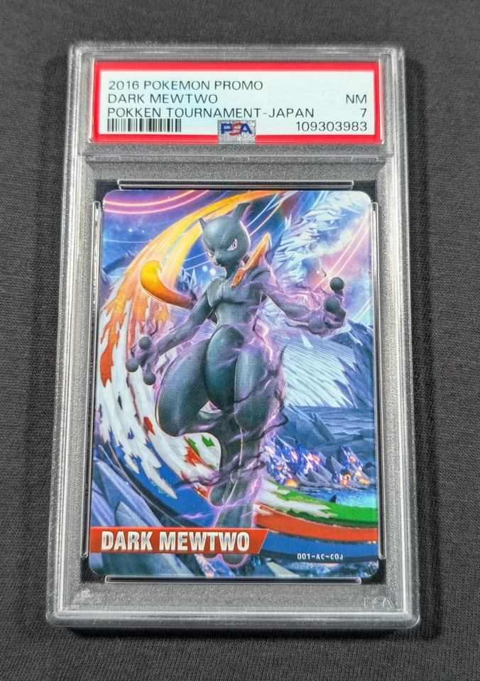 Pokemon Dark Mewtwo PSA 7 NM Pokken Tournament Japan Promo - Image 1 of 4