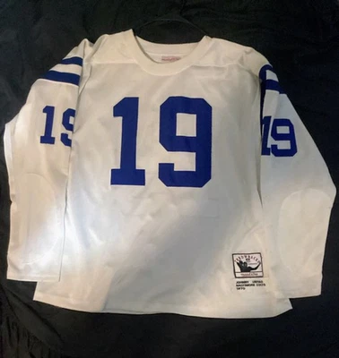Camiseta deportiva retro Johnny Unitas #19 1970 Baltimore Colts Mitchell and Ness Foto 1 de 3