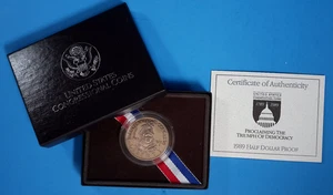 1989 S U.S. Congressional Coins Half Dollar Proof with Box COA - Picture 1 of 5
