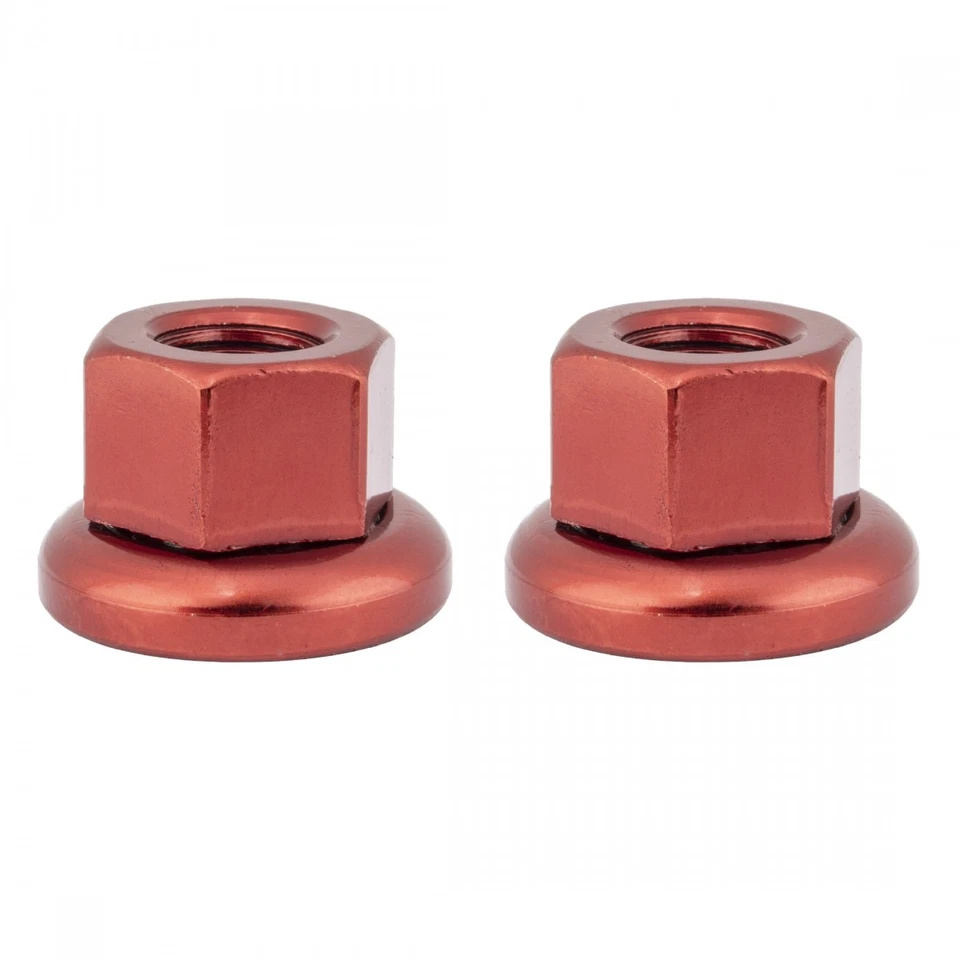 Origin8 Chromoly Track Front Axle Nut M9x1mm, Durable Steel, Flanged Cycling - Image 1 of 1