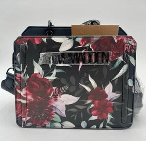 STEVE MADDEN New 2025 Spring Print Black Floral Bevelyn Purse Satchel Bag NWT - Picture 1 of 8