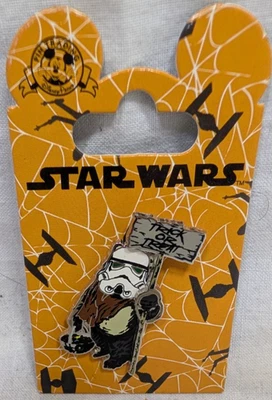 Disney Star Wars Pin Halloween Ewok Dressed Storm Trooper 3D Trick or Treat - Image 1 of 2