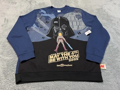 NUEVO Suéter Star Wars Adulto Grande Darth Vader Luke 4 de Mayo WDW Parques Disney Foto 1 de 4