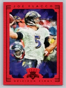 Panini Gridiron Kings #89 Joe Flacco 2015 marco rojo Baltimore Ravens - Imagen 1 de 2