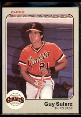 1983 Fleer Guy Sularz RC #273 San Francisco Giants - Image 1 of 2